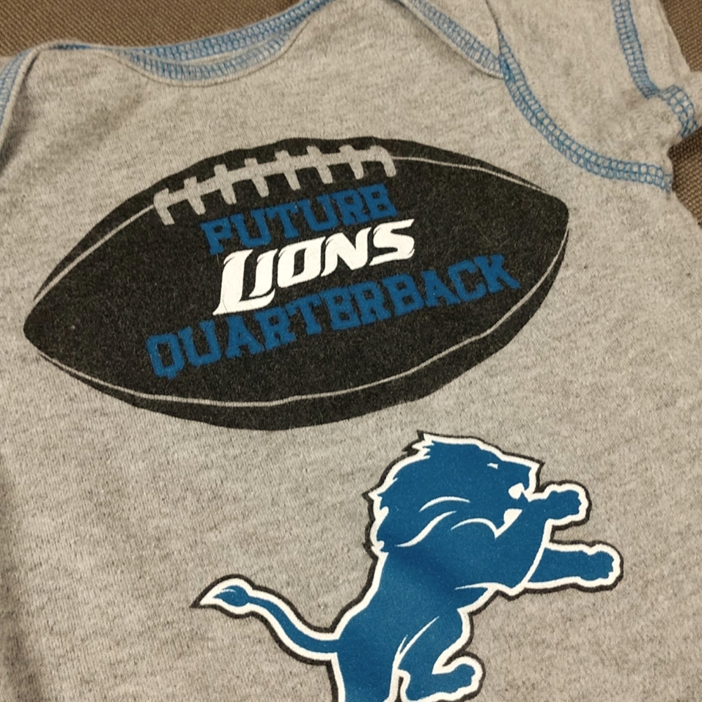 NFL Detroit Lions onesie 3/6m
